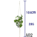 Simple macramé plant hanger, 105cm