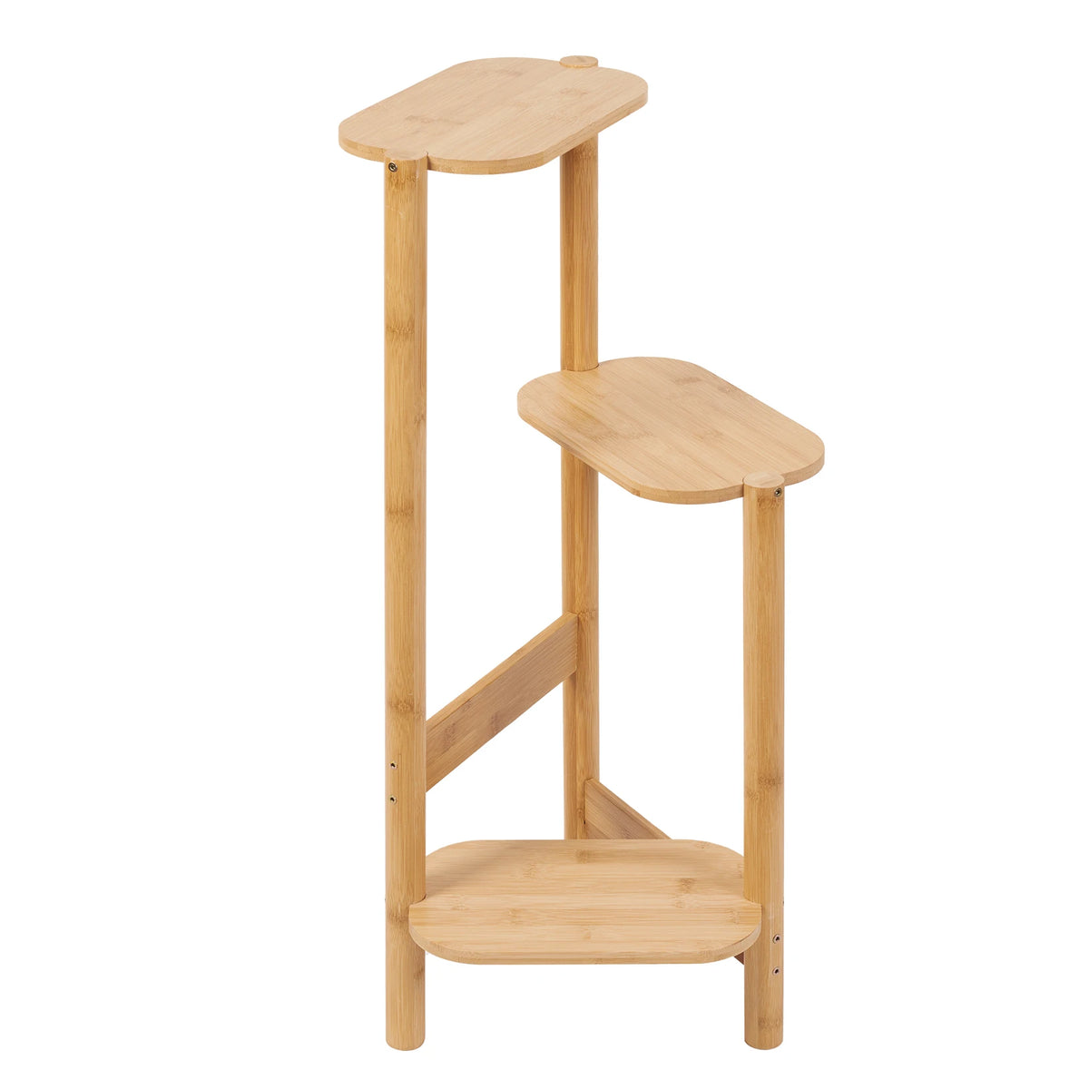 Bamboo Corner Plant Stand – 3 Tier