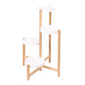 Four-Tier Bamboo Plant Stand for Small Spaces